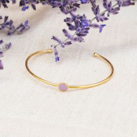 CONFETTIS bracelet jonc lilas - Olivolga Bijoux