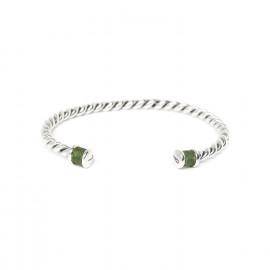bracelet twist L green "Cuff" - Ori Tao