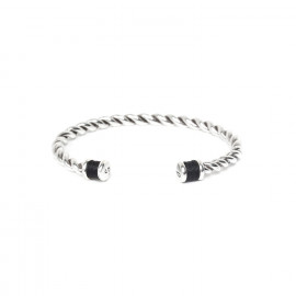 bracelet twist noir S "Cuff" - Ori Tao