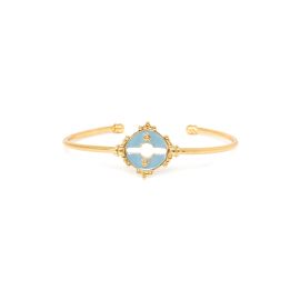 BYZANCE bracelet jonc bleu clair - 