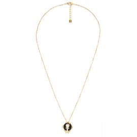 BYZANCE black long necklace - 