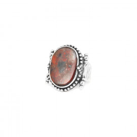 56 red jasper ring "Anneaux" - Nature Bijoux
