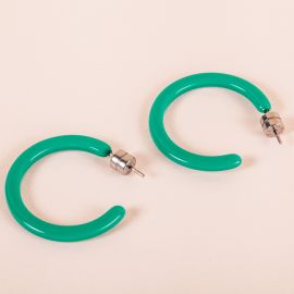 Mini hoops in bright green - 