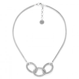 3 rings short necklace "Squamata" - Ori Tao