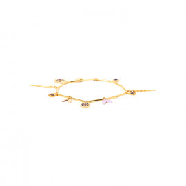 bracelet extensible multi tubes dorés "Ella" - Franck Herval