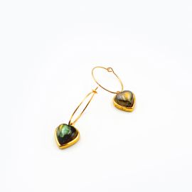 CELINE heart hoop earrings - L'atelier des Dames
