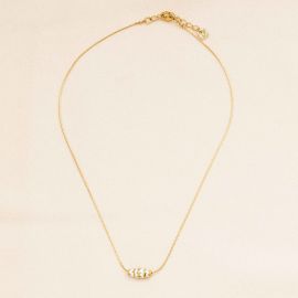 CORINTHE ecru thin necklace - Olivolga Bijoux