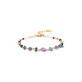 GURI looped violet beads bracelet "Les complices" - Franck Herval