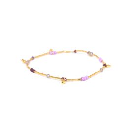 KARIBA lilac stretch bracelet "Les complices" - Franck Herval