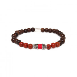 red jasper bracelet "Bobine" - Nature Bijoux