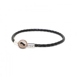 bracelet noir "Link" - Nature Bijoux