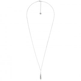 long necklace drop pendant (silver) "Cranberries" - Ori Tao