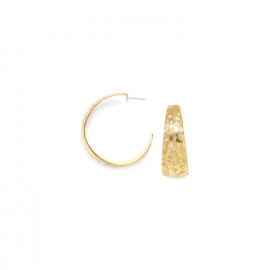 big creoles earrings (golden) "Panthera" - Ori Tao