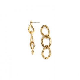 3 rings post earrings "Python" - Ori Tao