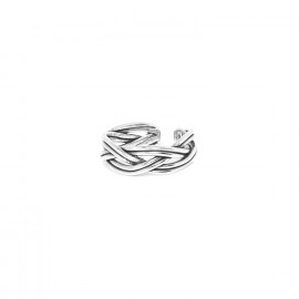 adjustable ring M (silver) "Takezaiku" - Ori Tao