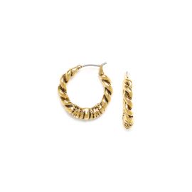 creoles earrings (golden) "Palerme" - Ori Tao