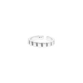 thin adjustable ring (silver) "Timing" - Ori Tao