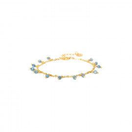 multi-dangle blue agate bracelet "Gwen" - Franck Herval