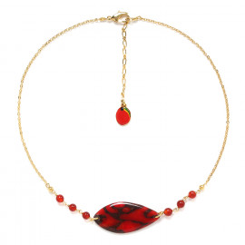 collier rouge "Gaia" - Nature Bijoux