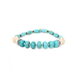 bracelet extensible Tenerife bleu 2 "Colorama" - Nature Bijoux
