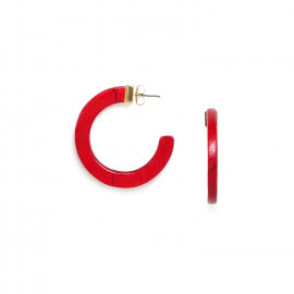 red creoles earrings "Creoles" - Nature Bijoux
