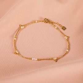TRANI bracelet de cheville Perles - Olivolga Bijoux