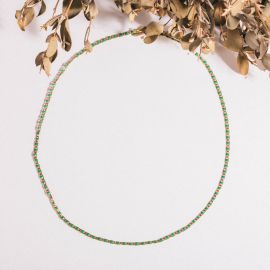 GRACIA green enameled chain M - Olivolga Bijoux