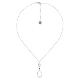 silvered necklace with pendant "Accostage" - Ori Tao