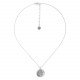 silvered small pendant necklace "Manta" - Ori Tao
