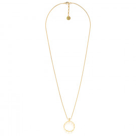 golden long necklace with pendant "Rimini" - Ori Tao