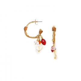 creoles earrings with dangles "Bangalore" - Nature Bijoux
