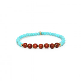 round beads stretch bracelet "Boreal" - Nature Bijoux