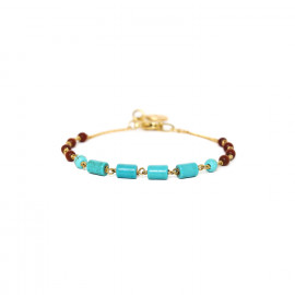bracelet ajustable perles bouclées "Boreal" - Nature Bijoux