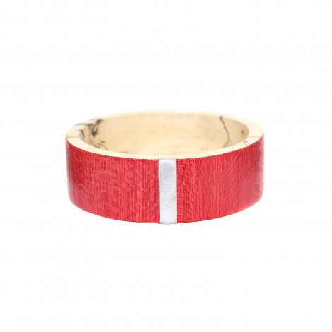 bracelet rigide rouge "Cosmos"