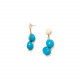 2 lumbang post earrings (blue) "Lumbang" - Nature Bijoux