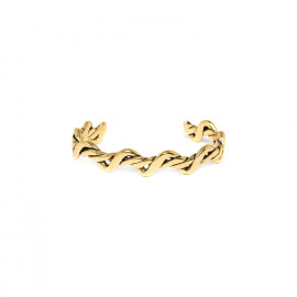 rigid bracelet M (golden) "Shibari" - Ori Tao