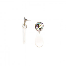 paua & pinkshell earrings "Drops" - Nature Bijoux