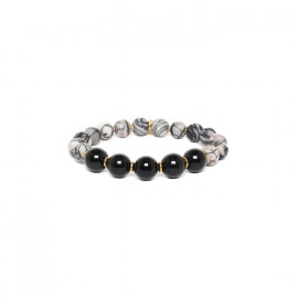 bracelet extensible perles rondes "Berlin" - Nature Bijoux