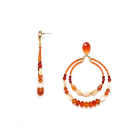 XL post earrings "Caramel" - Nature Bijoux