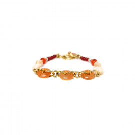3 rings adjustable bracelet "Caramel" - Nature Bijoux