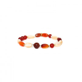multibeads stretch bracelet "Caramel" - Nature Bijoux