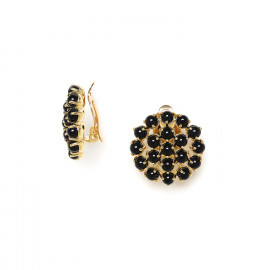 onyx clip earrings "Opera" - Nature Bijoux