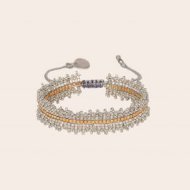 BOLEROS silver and gold beaded bracelet - Mishky