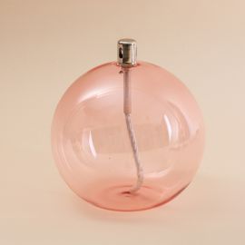 Lampe à huile Sphère XL rose pâle - Bazardeluxe