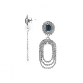 3 row earrings strass "Azzurra" - Ori Tao