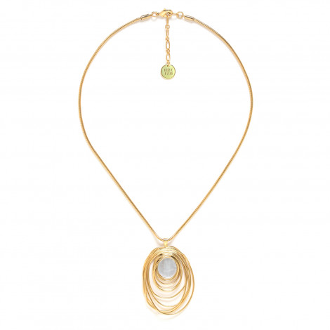 gold pendant necklace "Typhoon"