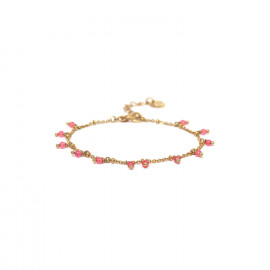 Bracelet ajustable multipampilles rose "Lena" - Franck Herval
