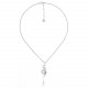 Snake pendant necklace (silvered) "Venin" - Ori Tao