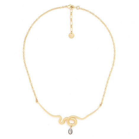 Short snake necklace (golden) "Venin"