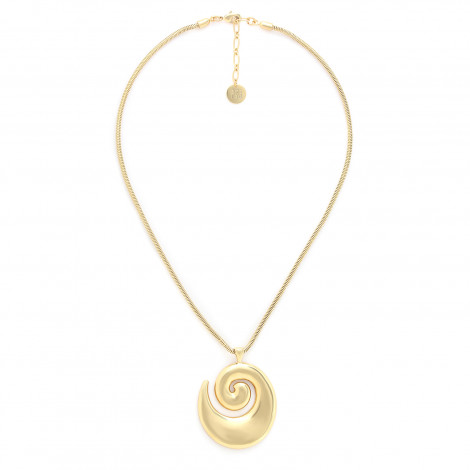 Collier pendentif spirale (doré) "Bagyo"